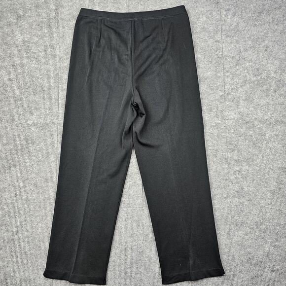 Ming Wang Pants Womens Large Black Pull On Straight Leg Classic Career Timeless - Picture 7 of 7